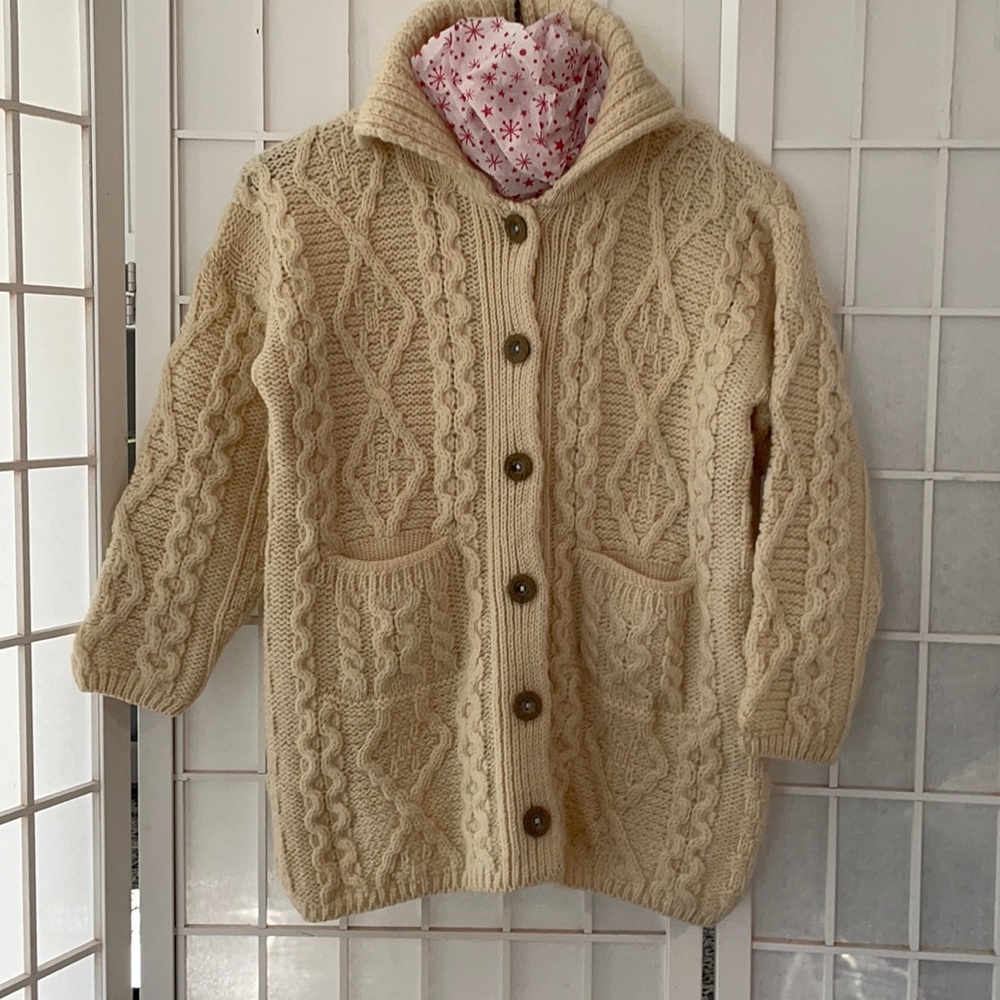 Irish Knit Wool Sweater